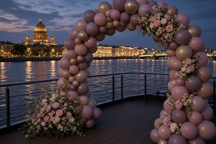 Украшения гелиевыми шарами